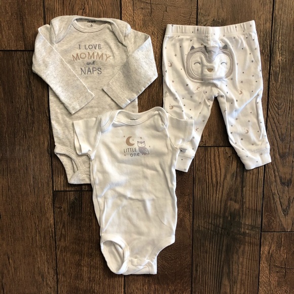Carter's Other - Carters Owl Onesies & Pants Outfit